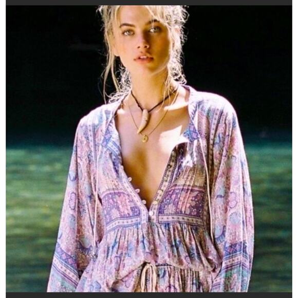 SPELL DESIGNS POINCIANA BLOUSE LUREX THREADS XS - Picture 12 of 13